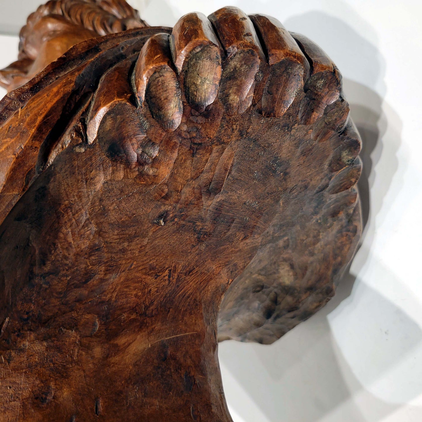 Grand Tour Carved wooden Bust of Marcus Aurelius