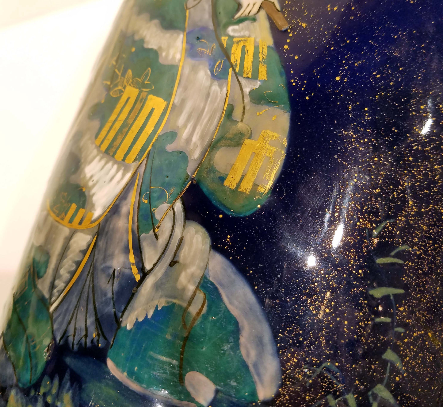 Large Pate Sur Pate Japonisme Porcelain Vase