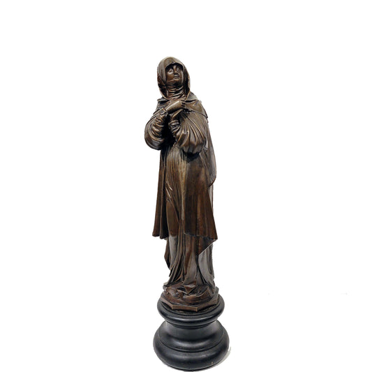 An Antique Bronze Figure of a Saint