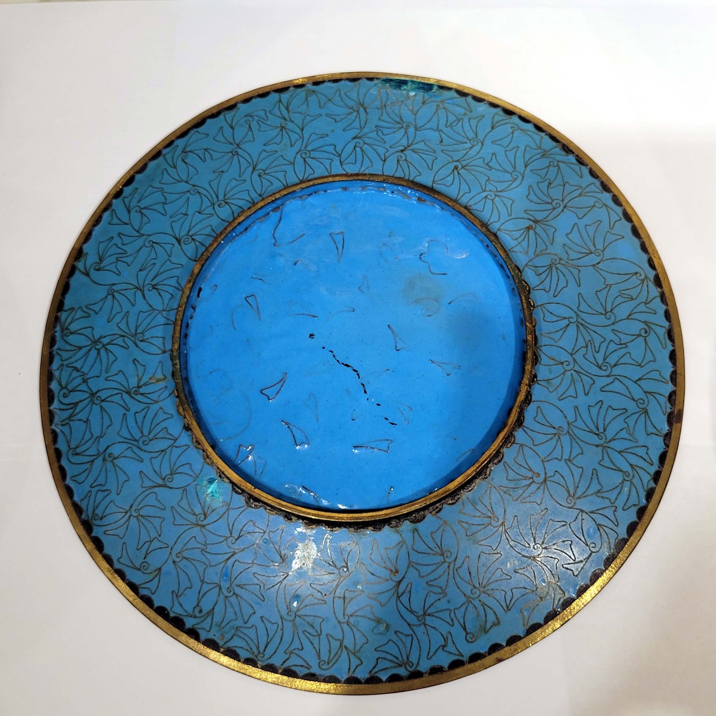 Japanese Cloisonne Charger plate, Meiji Period