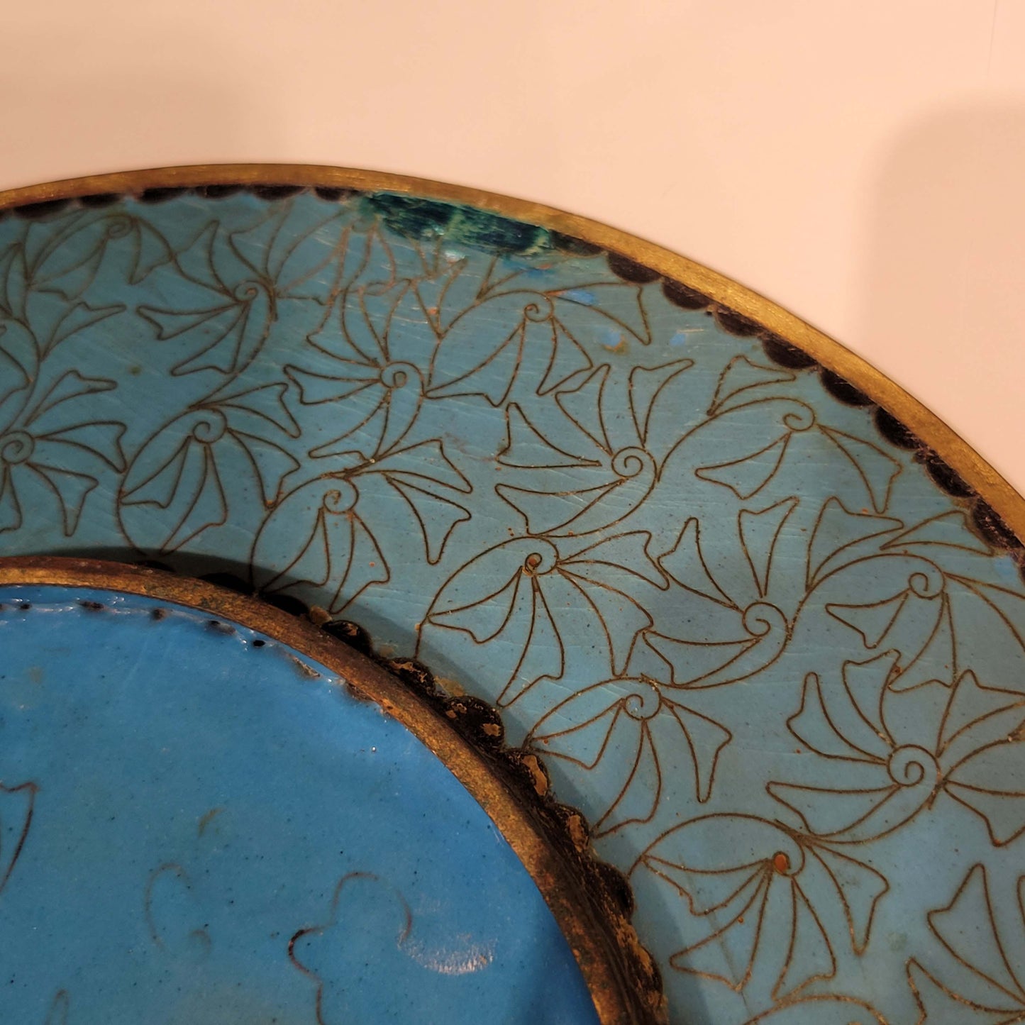 Japanese Cloisonne Charger plate, Meiji Period