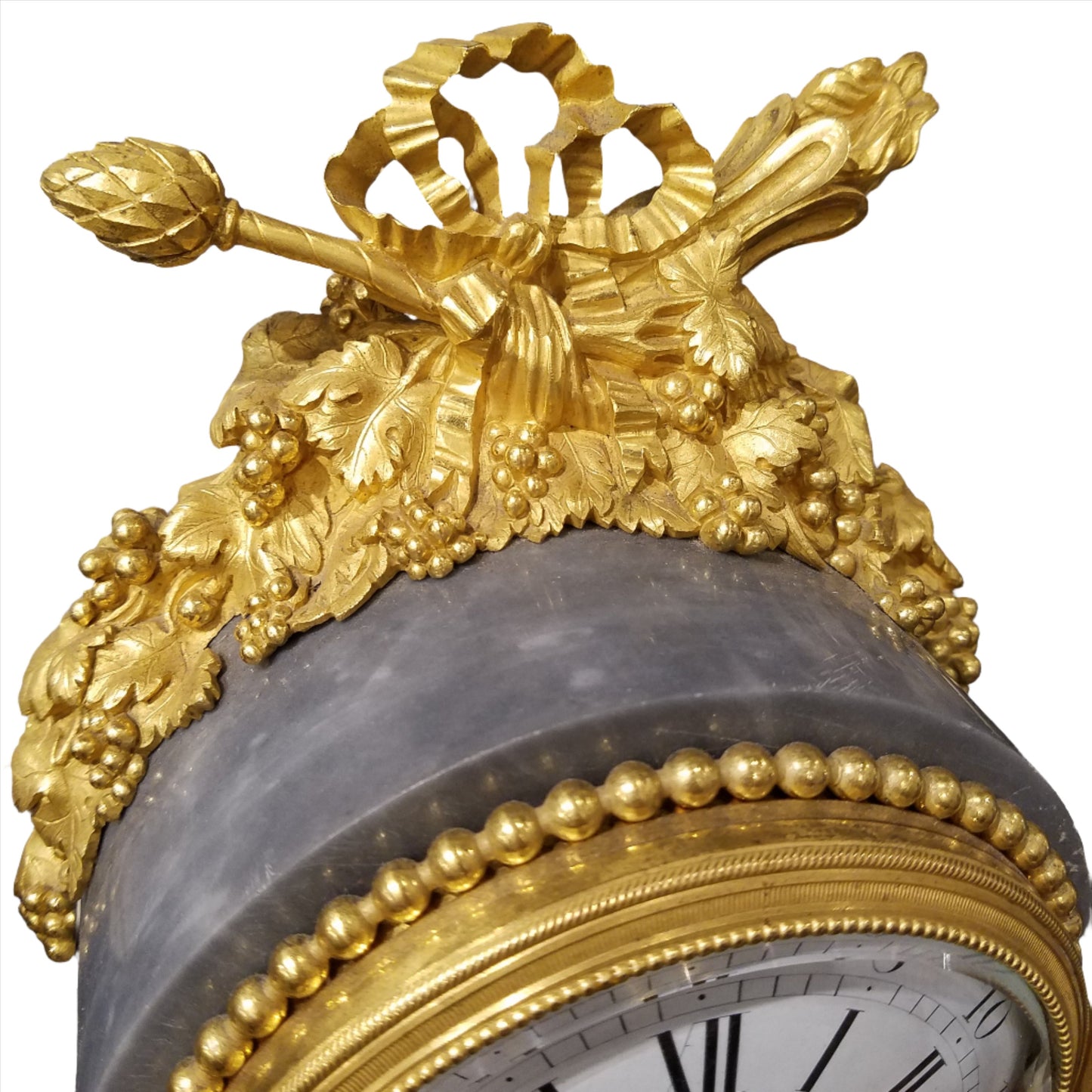 Magnificent 19C. Bronze and bleu turquin clock , Napoleon III period