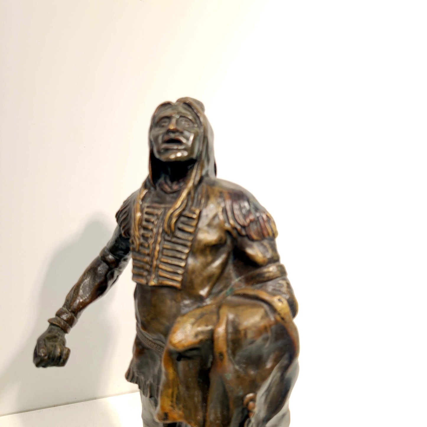 Bronze Figure of a Native American Chief